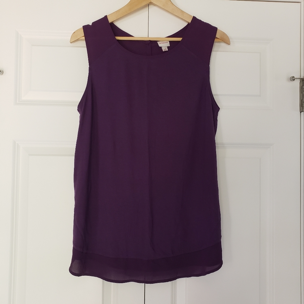 Purple Tank Top Blouse